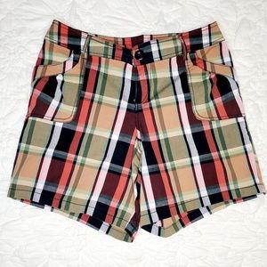Lane Bryant Madras Plaid Shorts